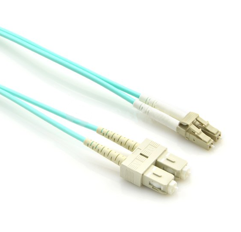 OM4 Multimode Fiber Patch Cable LC-SC Duplex